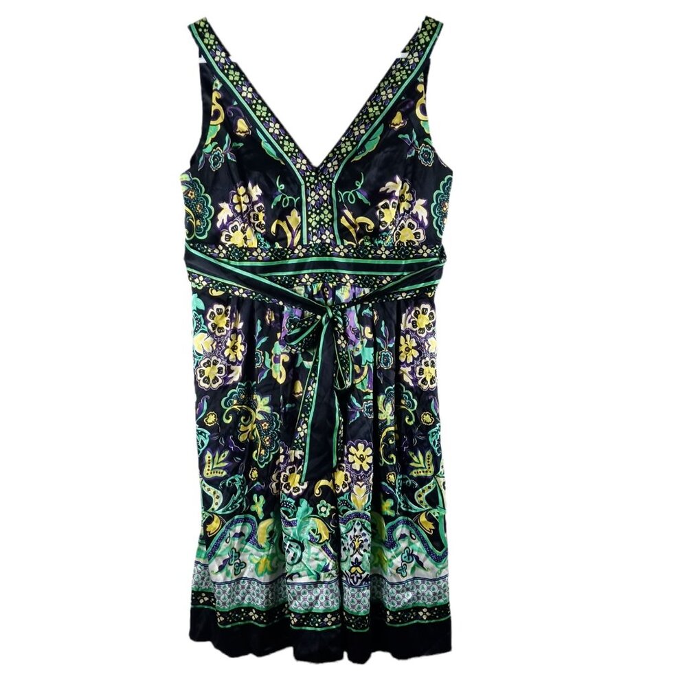eci New York Silk Blend Floral Mini Dress 8